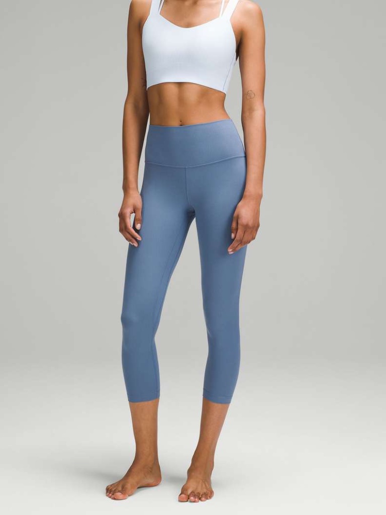 Nwt Lululemon Align High-Rise Crop 21" Oasis Blue Oasb Leggings Size 2